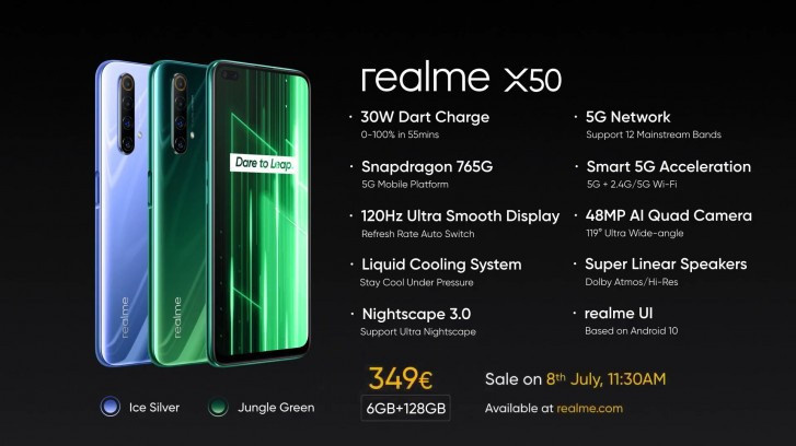 Uygun fiyatlı realme X50 5G satışa sunuldu! - Resim : 1
