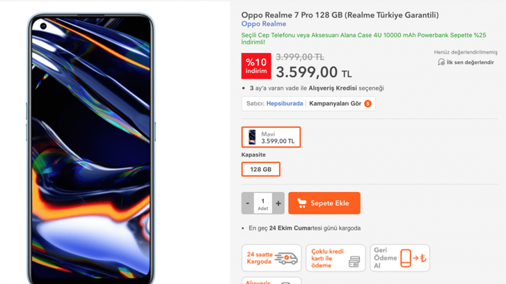 realme 7 Pro Türkiye fiyatı ilk günden düştü! - Resim : 1
