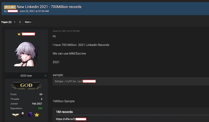LinkedIn verileriniz çalınmış olabilir! - Resim : 1