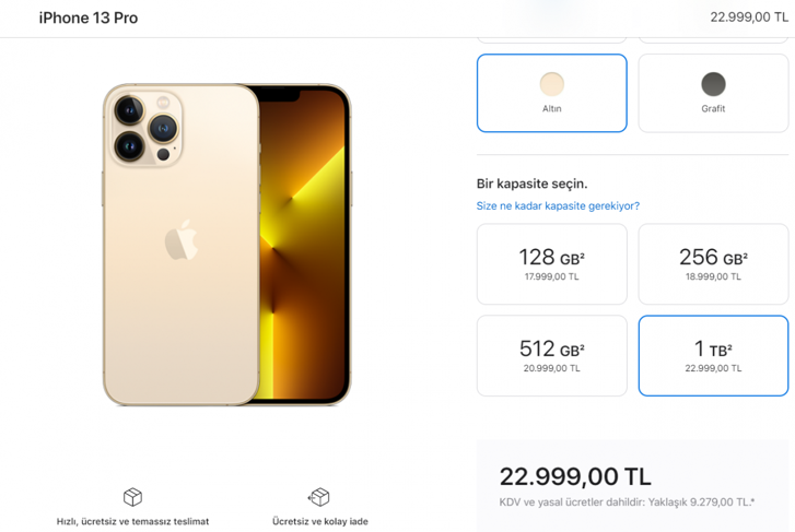 iPhone 13 Pro Max için devlete ödediğimiz vergi belli oldu! 10.000TL! - Resim : 1