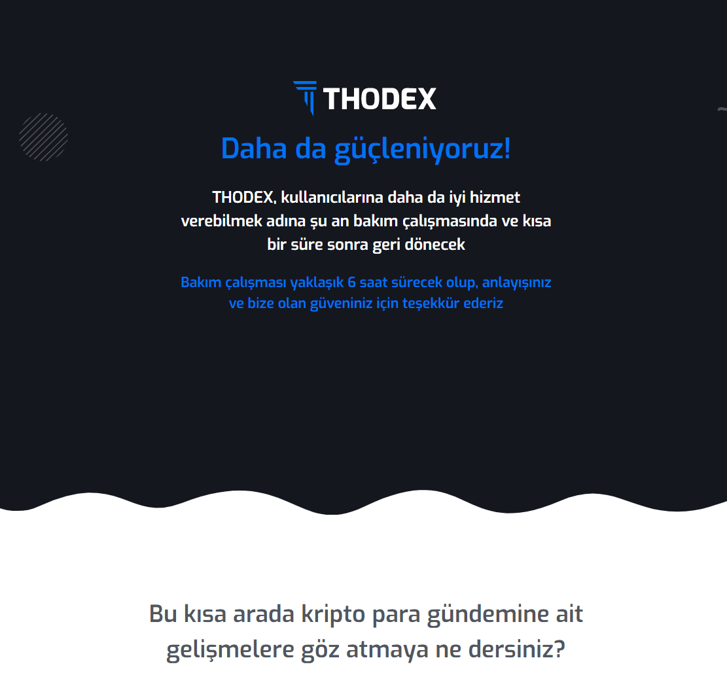 Yerli kripto para borsasında sıcak gelişme! Thodex açıklama yaptı! - Resim : 1