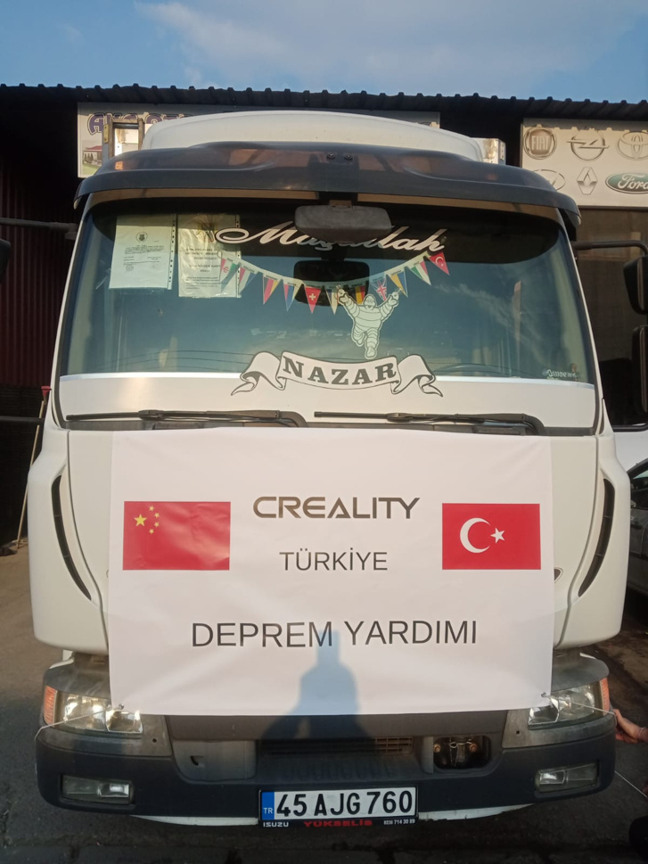 Creality, Deprem Yardım Çalışmalarına Destek Gönderiyor - Resim : 1