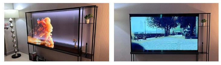 LG, dünyanın ilk kablosuz şeffaf OLED ekranını tanıttı - Resim : 1