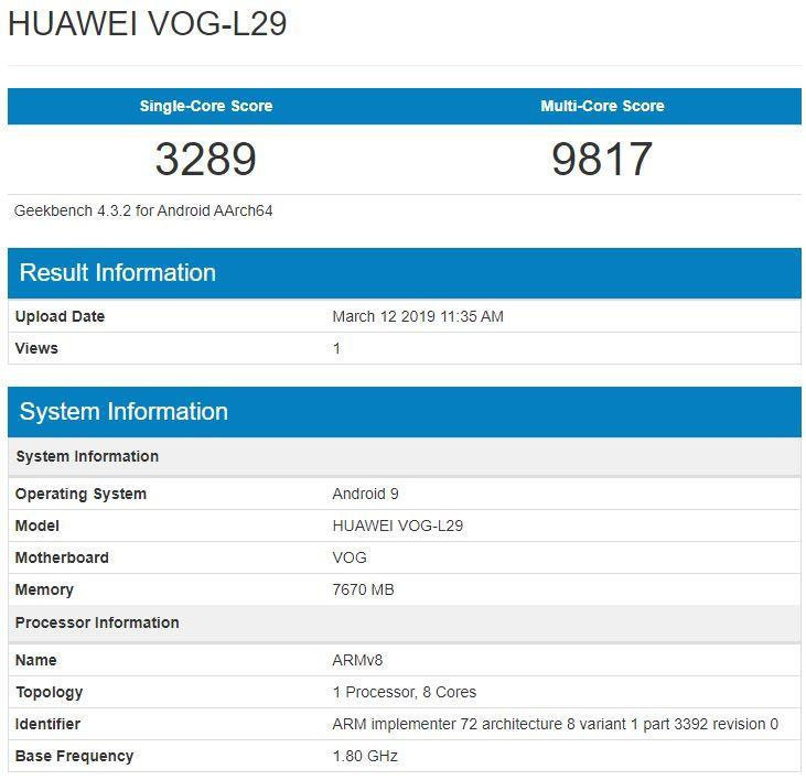 Huawei P30 Pro performans testi ortaya çıktı - Resim : 1