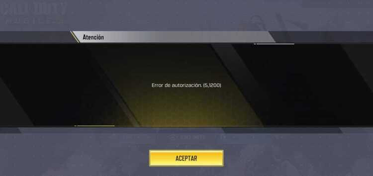 Call of Duty Mobile “Yetkilendirme hatası 5 1200” sorunu nasıl çözülür