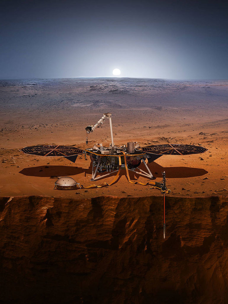 NASA'nın uzay aracı InSight Mars'a indi - Resim : 1