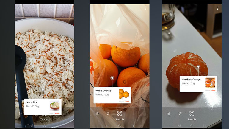 Huawei Mate 20 Pro yiyecek tanımlama - Resim : 2