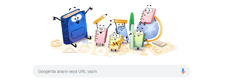 Google'dan okulun ilk günü için Doodle! - Resim : 1