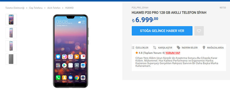 Huawei P20 Pro da zamlandı! - Resim : 1