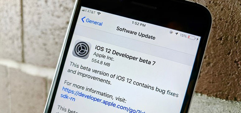 iOS 12 Beta 7 yayınlandı! - Resim : 1