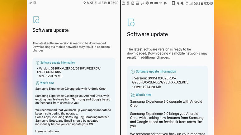 Galaxy S7 ve S7 Edge'e Oreo geliyor - Resim : 1