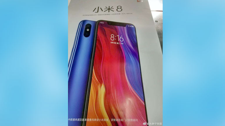 Xiaomi Mi 8'in kutusu göründü - Resim : 1