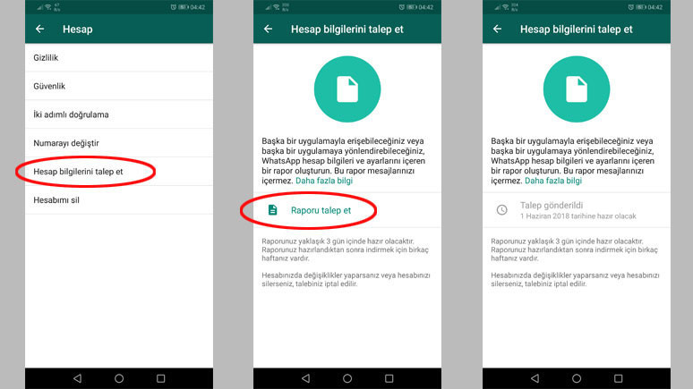 WhatsApp'ta hesap bilgileri nasıl istenir? - Resim : 2