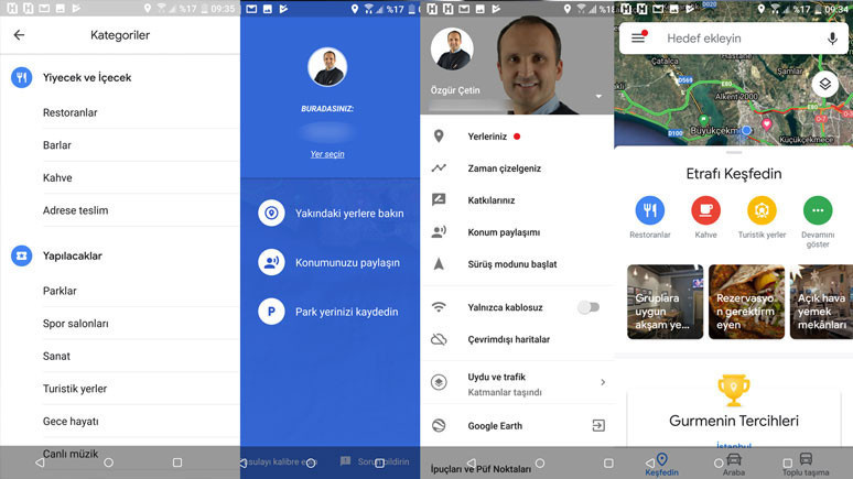Google Haritalar yenilendi - Resim : 1