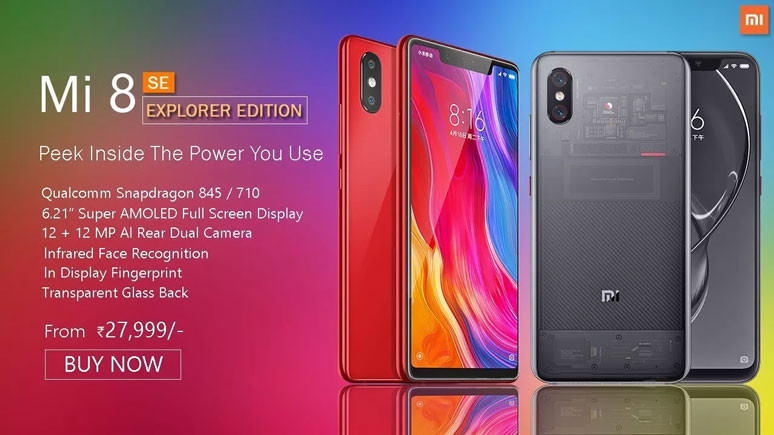 Xiaomi Mi 8 Explorer Edition'ın fiyatı ve satış tarihi - Resim : 1