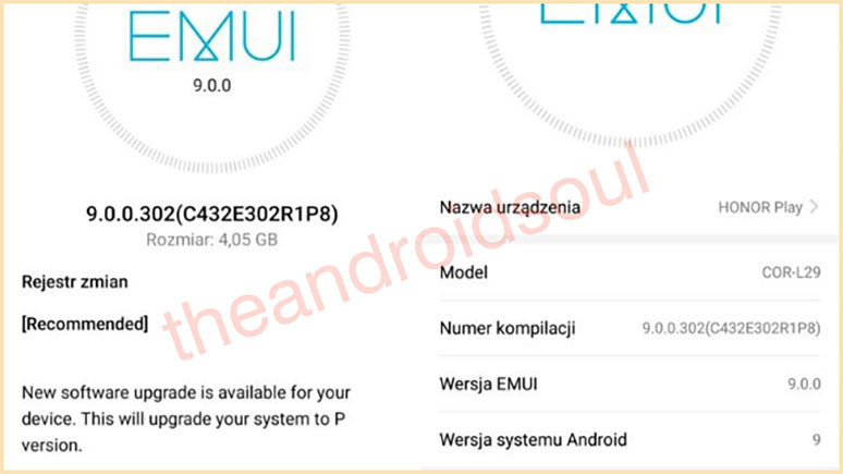 Honor Play modeline Android 9 Pie müjdesi - Resim : 1