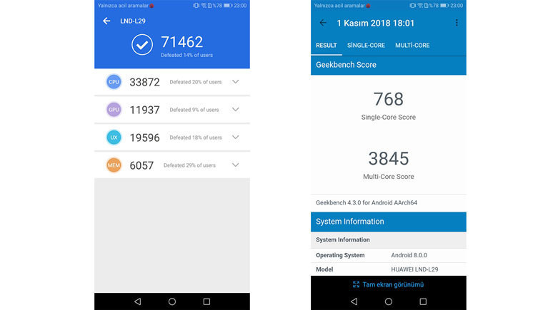 Uygun fiyatlı dev ekranlı telefon Honor 7c inceledik (Video) - Resim : 4