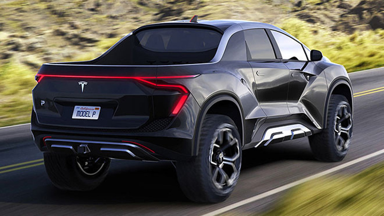 Türk tasarımcıdan etkileyici Tesla Pickup konsepti - Resim : 3