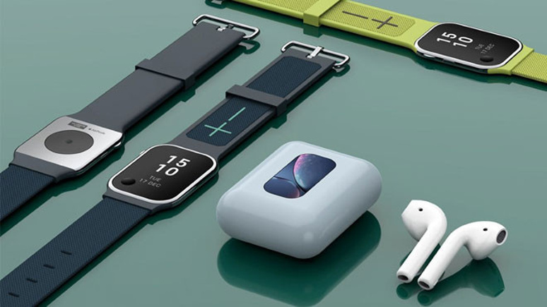 Apple Airpods'u akıllı saaate dönüştüren tasarım - Resim : 3