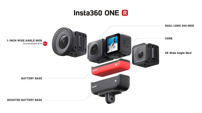Hem aksiyon hem 360 derece kamera: Insta360 One R - Resim : 1