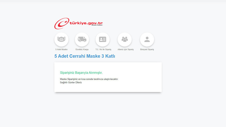 e-Devlet üzerinden maske siparişi verebilirsiniz! - Resim : 1