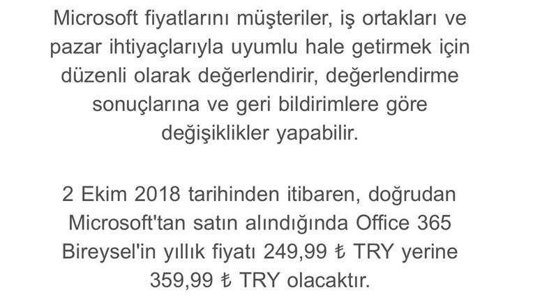 Microsoft ürünlerine zam geliyor - Resim : 1