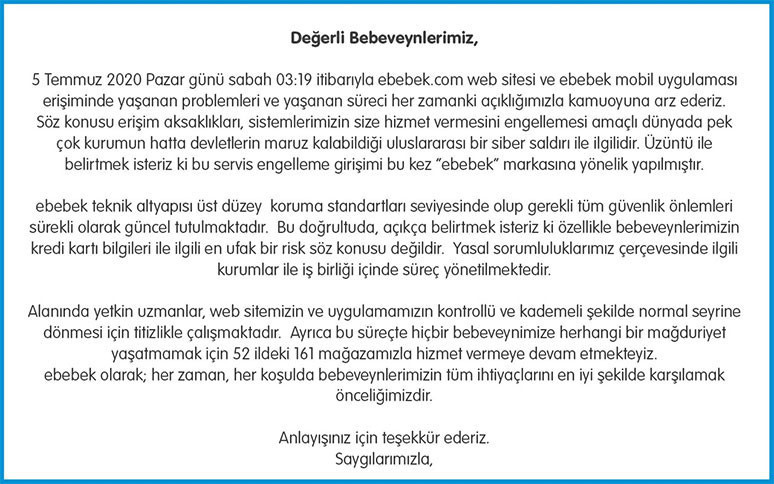 İddia: ebebek hacklendi ve fidye isteniyor! - Resim : 1