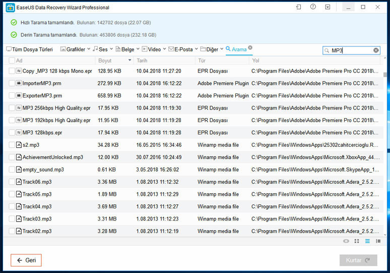 EaseUS Data Recovery Wizard inceledik - Resim : 3