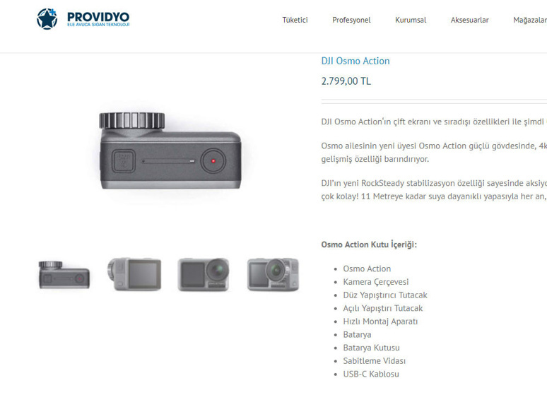 DJI Osmo Action Türkiye fiyatı belli oldu - Resim : 1