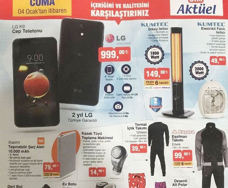 BİM bu hafta LG K9 satacak! - Resim : 1