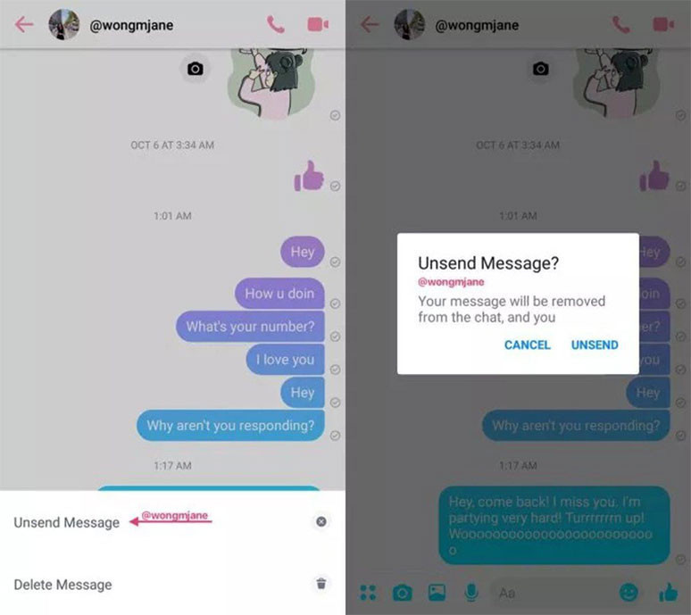 Facebook Messenger mesajları geri alacak! - Resim : 1