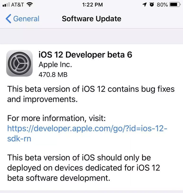 iOS 12 Beta 6 yayınlandı! İşte detaylar - Resim : 1