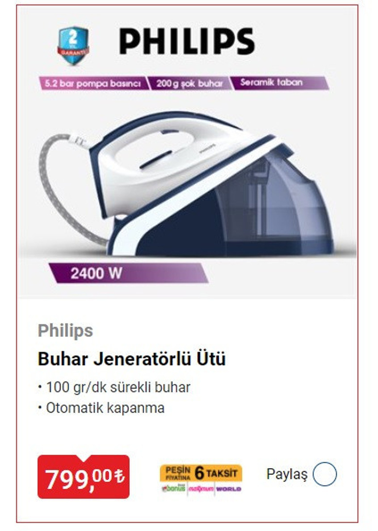 5 Mart 2021 - BİM mağazalarında TV, ütü ve buzdolabı fırsatı! - Resim : 2