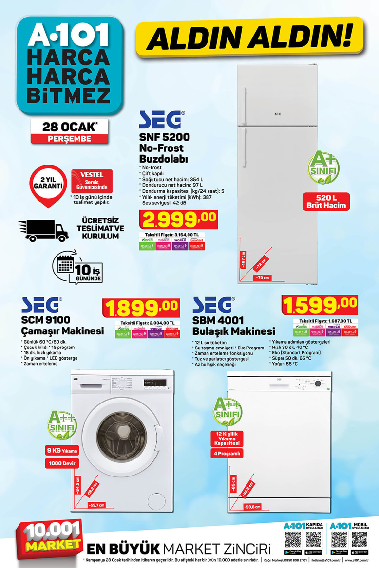 A101 28 Ocak 2021 - Uygun fiyatlı TV. telefon ve tablet fırsatı! - Resim : 2