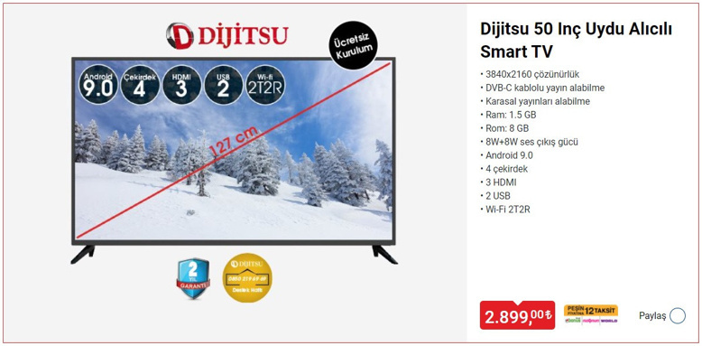 5 Mart 2021 - BİM mağazalarında TV, ütü ve buzdolabı fırsatı! - Resim : 1