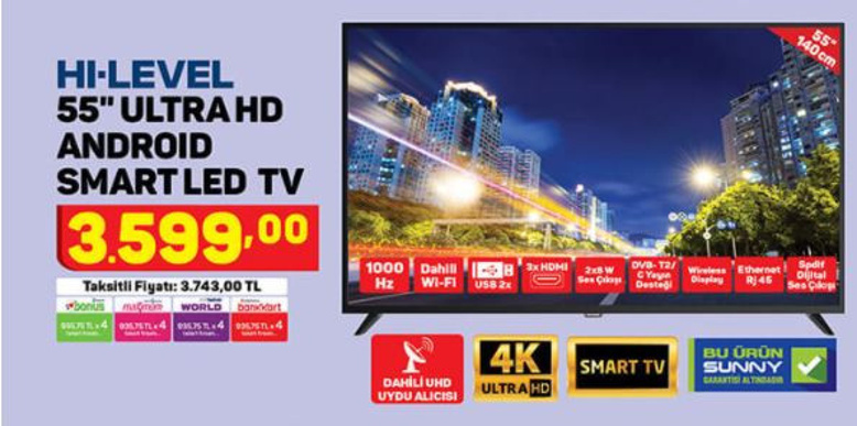 A101 - 1 Nisan 2021 - Uygun fiyatlı TV ve telefon fırsatı! - Resim : 2