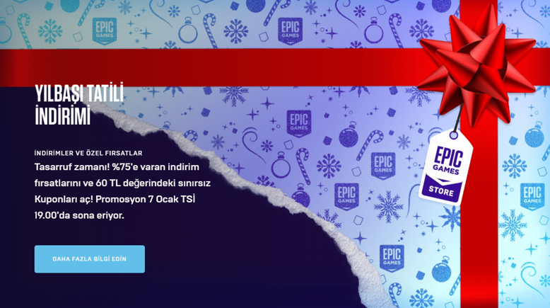 60 TL değerindeki Epic Games  kuponunuzu almayı unutmayın! - Resim : 1