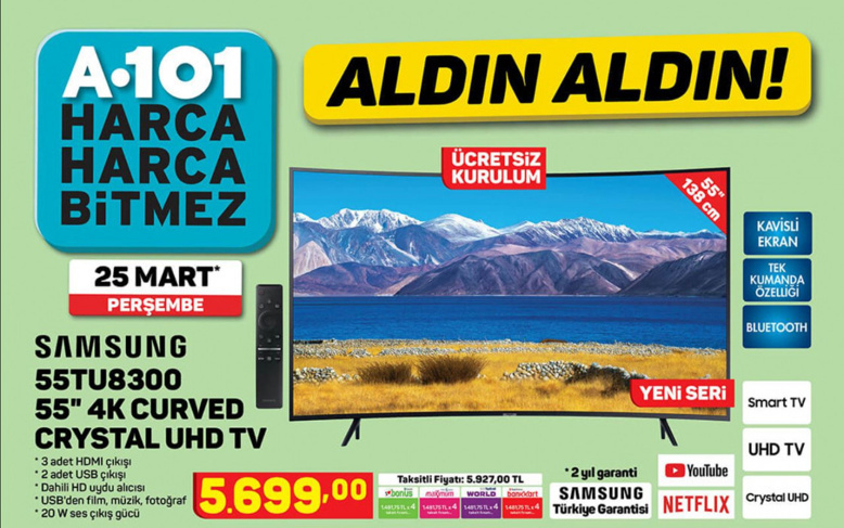 A101 - 25 Mart 2021 - Uygun fiyatlı TV ve telefon fırsatı! - Resim : 1