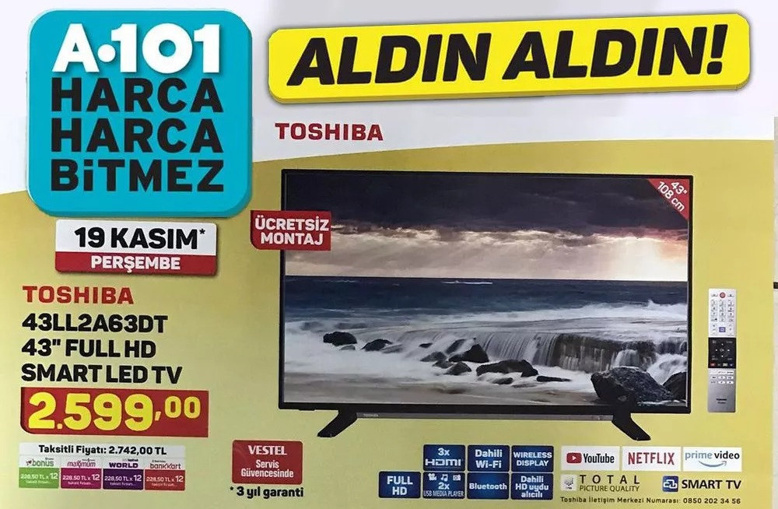 A101 mağazalarında TV ve tablet fırsatı! - Resim : 1