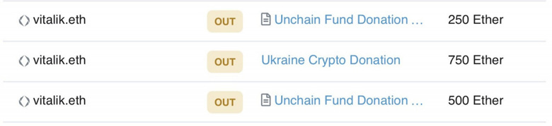 Ethereum'un mucidi Ukrayna'ya 5 milyon dolarlık ETH bağışladı! - Resim : 1