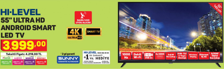 A101 uygun fiyatlı TV ve akıllı telefon dağıtmaya doymadı! - 9 Aralık 2021 - Resim : 2