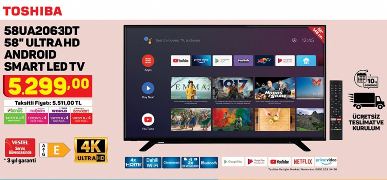 A101'den yine uygun fiyatlı TV ve akıllı telefon fırsatı! - 2 Aralık 2021 - Resim : 2