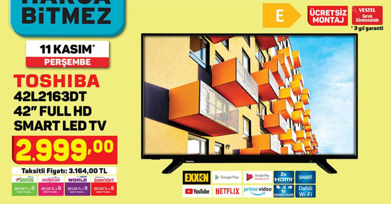 A101 - Uygun fiyatlı TV ve akıllı telefon fırsatı! - 11 Kasım 2021 - Resim : 1