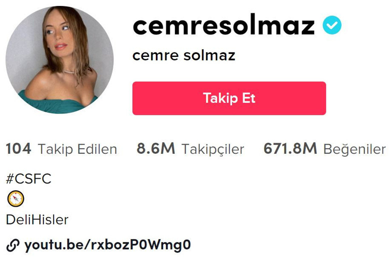 TikTok'da en çok takipçisi olan 10 Türk! - Eylül 2021 - Resim : 8