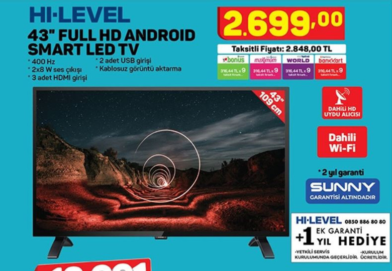 A101'den yine uygun fiyatlı TV ve akıllı telefon fırsatı! - 2 Aralık 2021 - Resim : 3