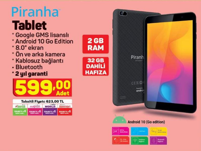 A101 uygun fiyatlı TV, tablet ve akıllı telefon fırsatı! - 23 Aralık 2021 - Resim : 2