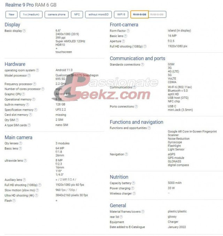 Realme 9 Pro'nun tüm teknik özellikleri sızdırıldı! İşte detaylar! - Resim : 1
