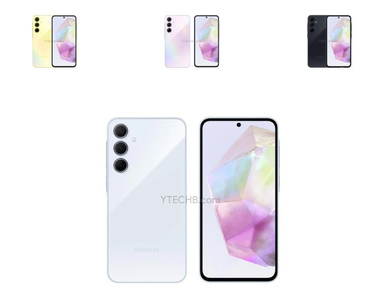 Galaxy A35 5G yeni renklerde ve tam özellikleriyle sızdırıldı - Resim : 1