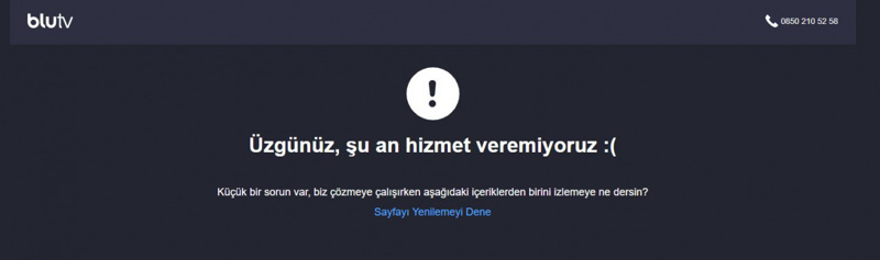 BluTV aşırı yüke dayanamadı ve çöktü - Resim : 1