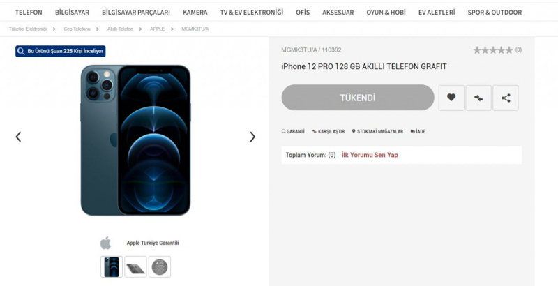 iPhone 12 Pro Türkiye'ye 23.600 TL'ye geldi! - Resim : 1